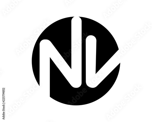 black circle  initial typography typeset logotype alphabet font image vector icon logo symbol