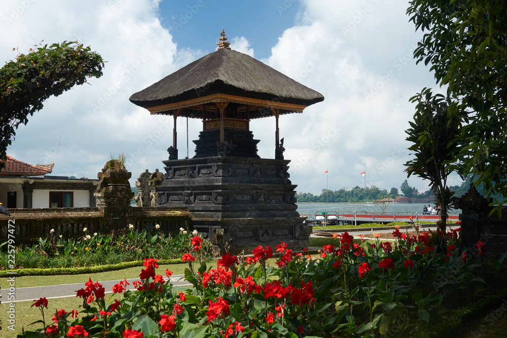 The temple on the territory of the attractions of Lake Batur in Bali, Indonesia The temple on the territory of the attractions of Lake Batur in Bali, Indonesia