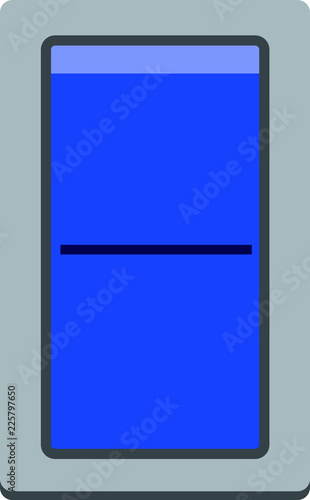 Colorful on-off Plain switch button