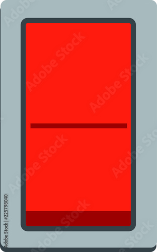 Colorful on-off Plain switch button