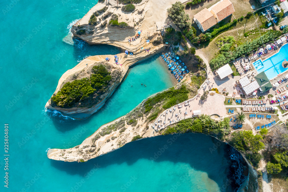 Famous Canal D'amour in Sidari - Corfu island, Greece