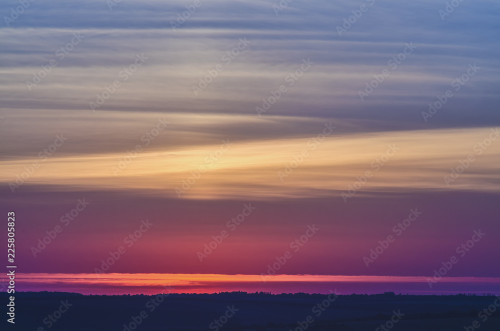 gradient sky with light clouds