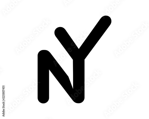 black initial alphabet typography typeface typeset logotype alphabet image vector icon