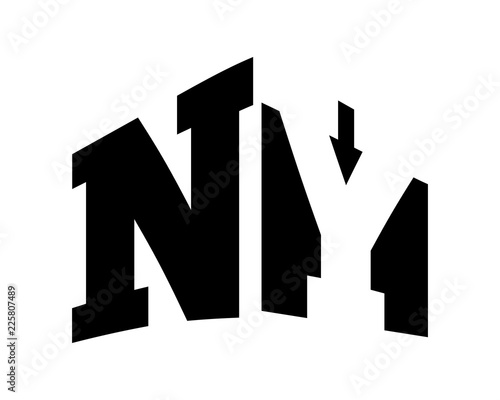 black initial alphabet typography typeface typeset logotype alphabet image vector icon