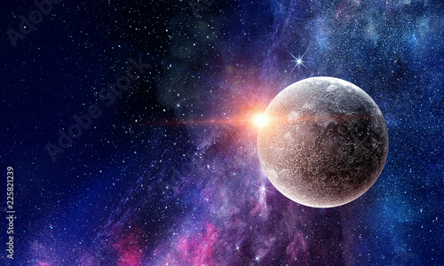 Fotografi Pluto planet. Mixed media