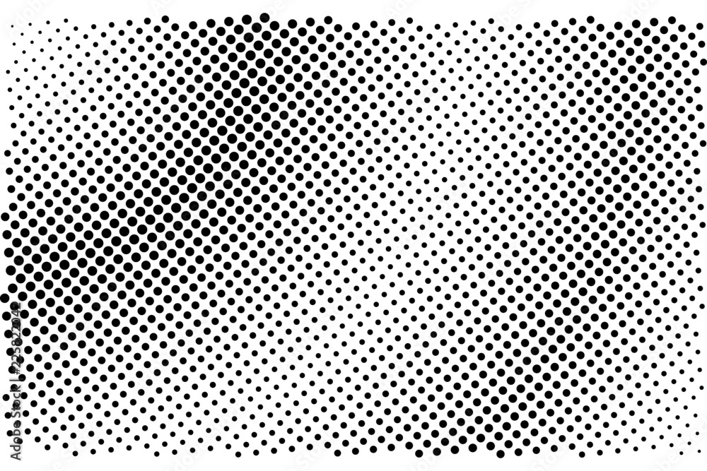 Gradient halftone dots background as pop art template with texture by ...