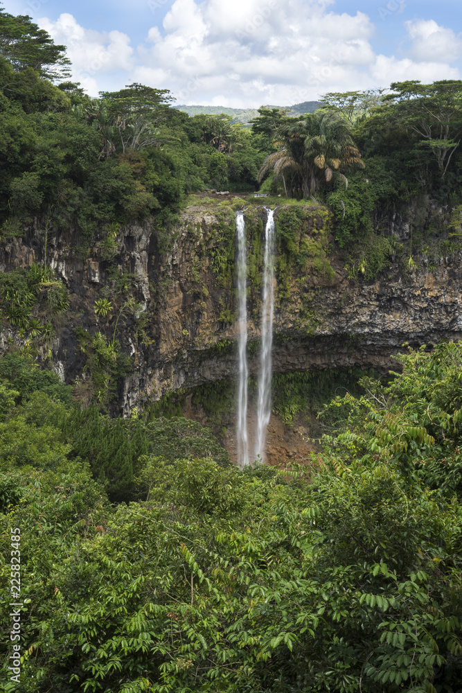Chamarel waterfall on the River du Cap