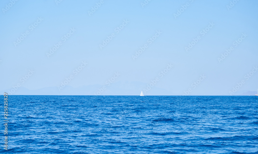 Sailboat on Horizon Sailboat on Horizon