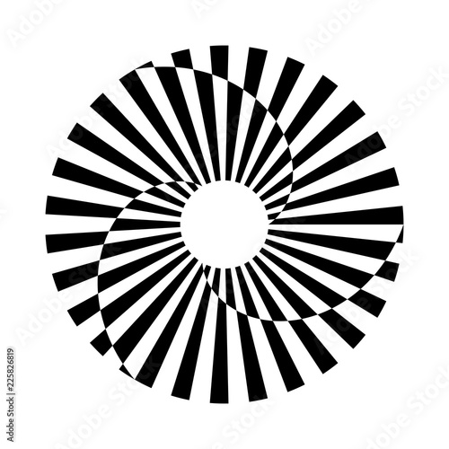 Circle rotation design element.
