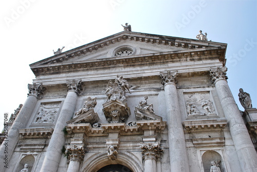 Facciata della chiesa di San Stae a Venezia photo