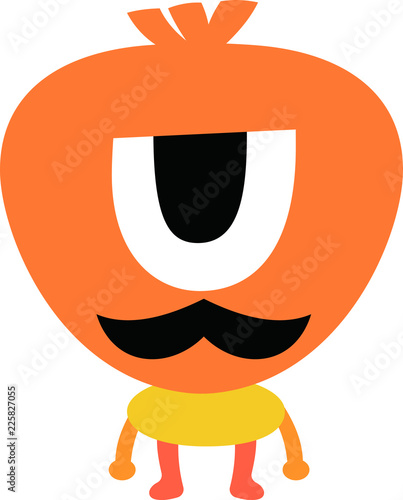 Comic cute monster vector