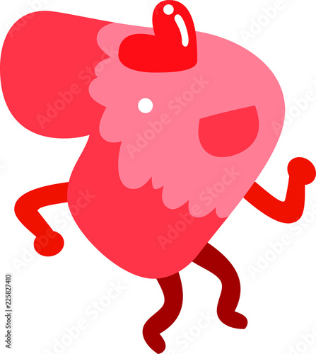 Comic cute monster vector