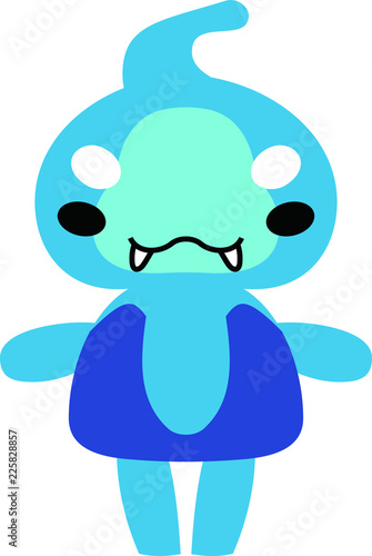 Comic cute monster vector