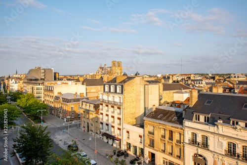 Fototapeta Naklejka Na Ścianę i Meble -  Cityscape view on Reims city, France