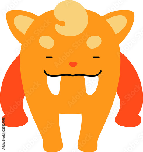 Comic cute monster vector