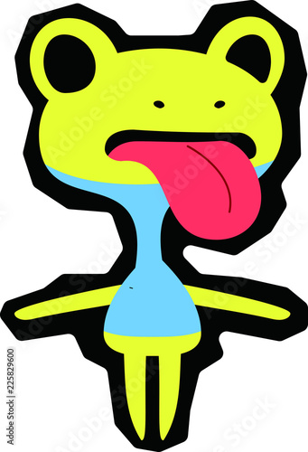 Comic cute monster vector