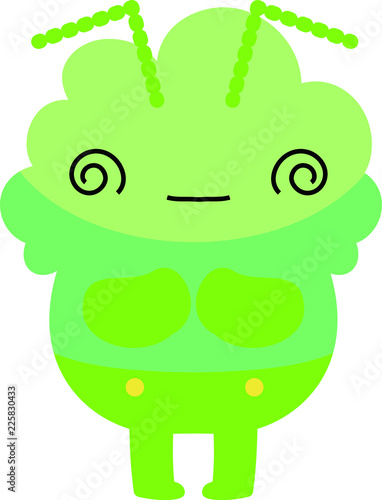 Comic cute monster vector