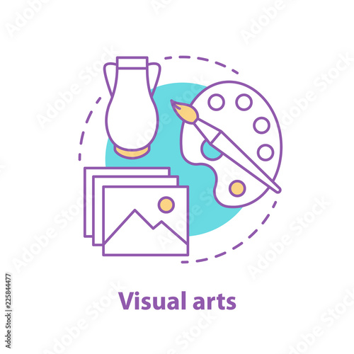Visual art concept icon