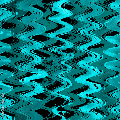 Watercolor teal blue turquo...