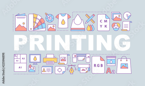 Printing word concepts banner