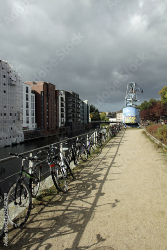 am osterbekkanal in hamburg barmbeck photo