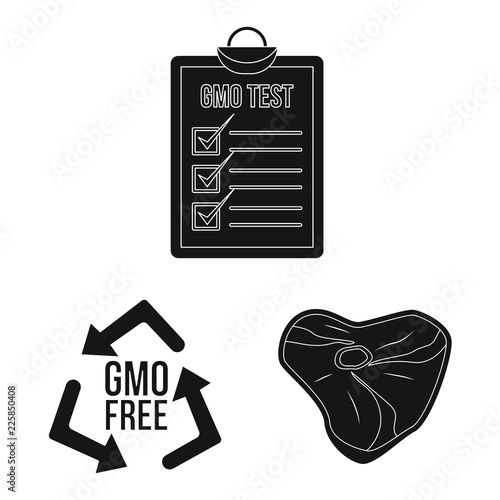 Isolated object of  and  sign. Set of  and  vector icon for stock.