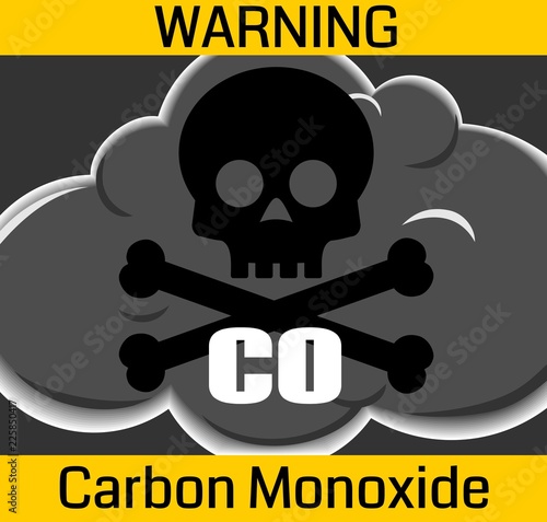 Carbon Monoxide Poisonous Gas Warning Sign