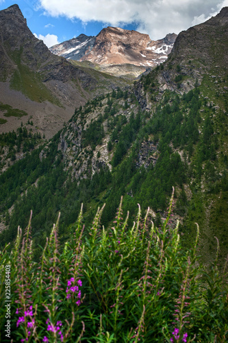 mountain in the Alps in Italy, Aosta Valley