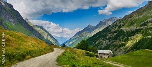 Path in Gran Paradiso National Park. Aosta Valley. Italy photo