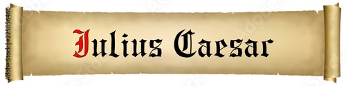 Fototapeta Parchment. History. Julius Caesar 