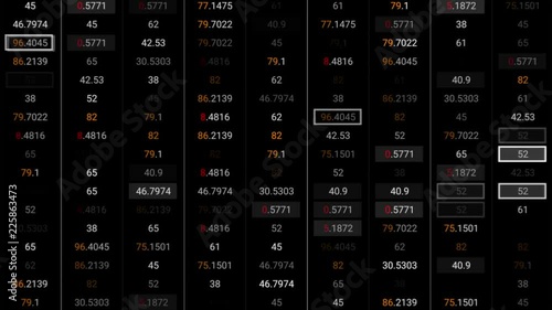 3d render abstract background with stock market digits. Financial concept. Stock market data on display.
