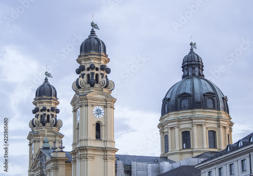 Munich, Germany - 05/12/2018: Baroque Theatine Church of St. Cajetan or Theatinerkirche, Bavaria photo