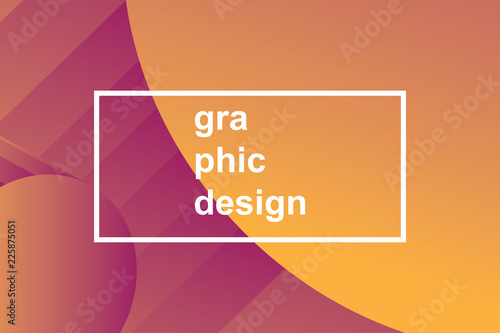 Fluid trendy geometric background