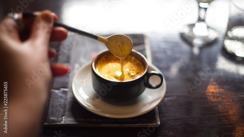 Vietnamese coffee: A popular alternative to plain sweetened condensed milk, is Vietnamese egg coffee also known as ca phe trung.
