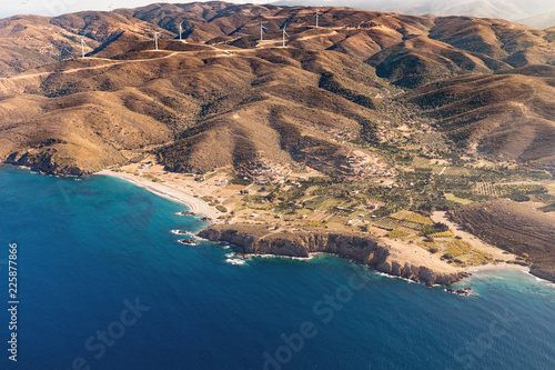 Windmills on the hills. photo