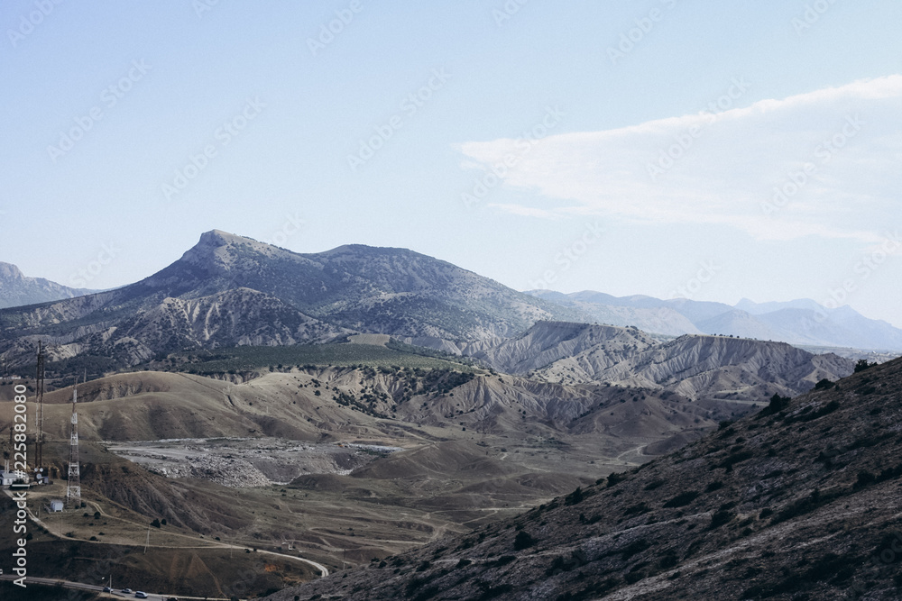 Fototapeta premium aerial view of mountains