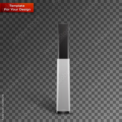 Blank beautiful gloss for lips On transparent