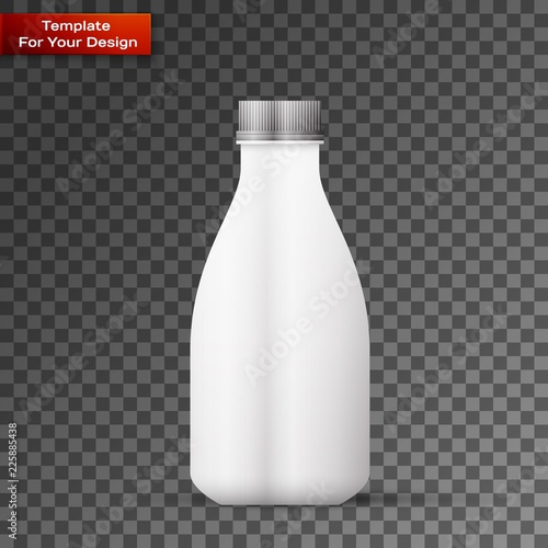 Blank Milk or Juice Pack isolated on transparent
