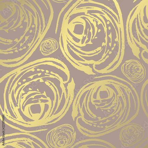 golden floral pattern