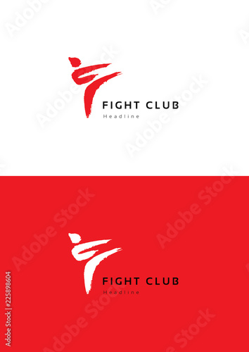 Fight club logo template.