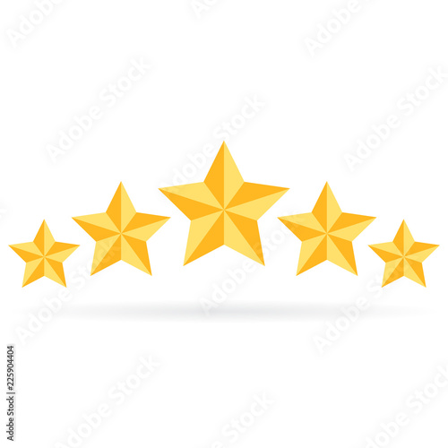 5 stars best rating icon