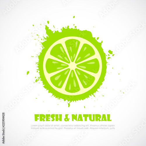 Lime splash icon