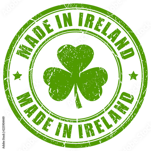 Made in Ireland vector stamp