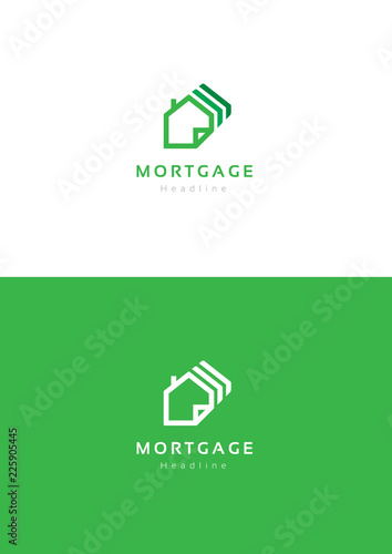 Mortgage logo template.