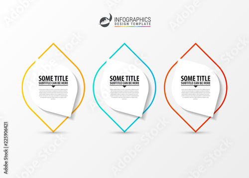 Infographic design template. Creative concept with 3 steps