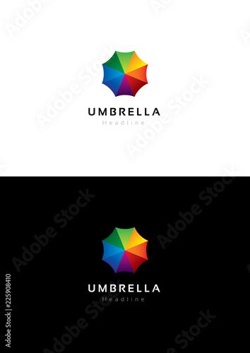 Umbrella logo template.