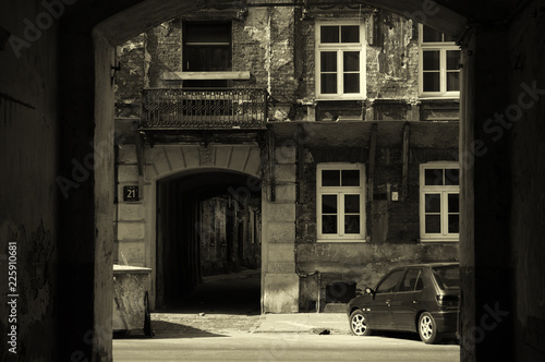 Old buildings warsaw praga photo