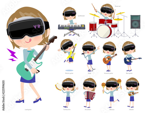 virtual reality goggle women_pop music