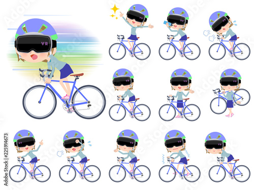 virtual reality goggle women_road bike