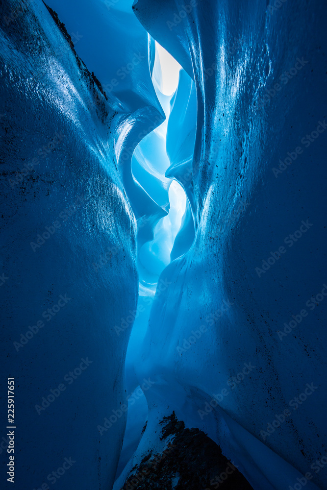 Ice canyon on the Matanuska Glacier